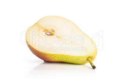 Fresh Raw red pear isolated on white