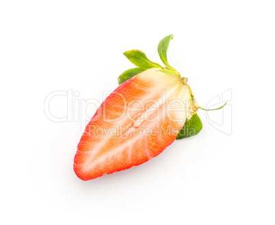 Fresh Strawberry isolated on white