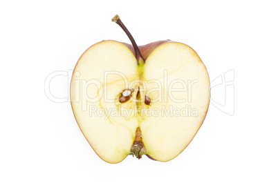 Fresh raw apple red delicious isolated on white