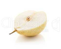 Fresh Nashi Pear isolated on white