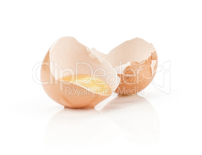 Fresh Chicken Egg isolated on white