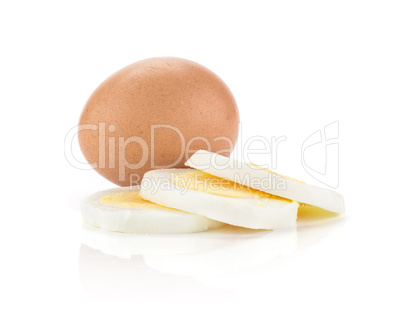 Fresh Chicken Egg isolated on white