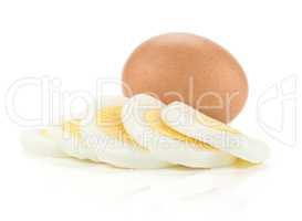 Fresh Chicken Egg isolated on white