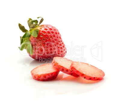 Fresh Strawberry isolated on white