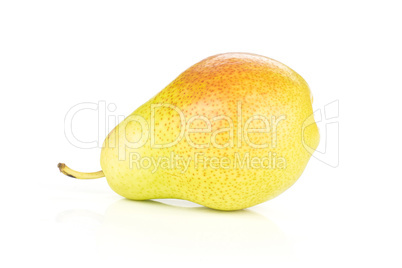 Fresh Raw red pear isolated on white