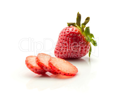 Fresh Strawberry isolated on white