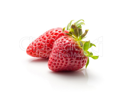 Fresh Strawberry isolated on white