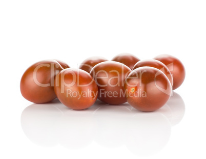 Fresh cherry tomato isolated on white