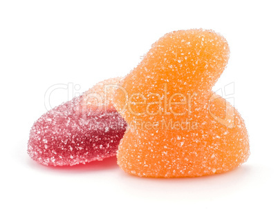 Easter Jelly isolated on white background