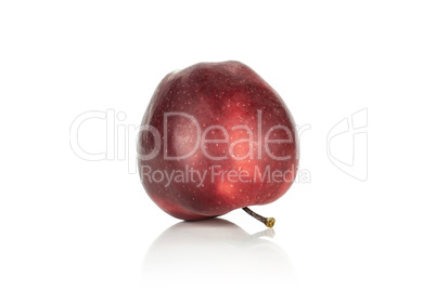 Fresh raw apple red delicious isolated on white