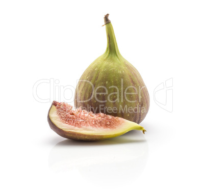 Fresh Fig isolated on white background