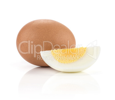 Fresh Chicken Egg isolated on white