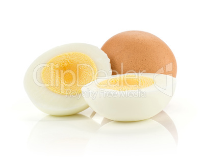 Fresh Chicken Egg isolated on white