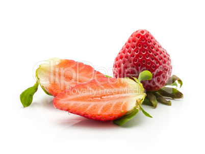 Fresh Strawberry isolated on white