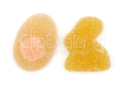 Easter Jelly isolated on white background