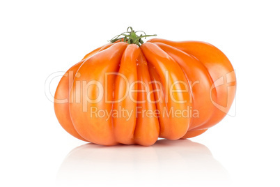 Fresh Raw Beef Tomato isolated on white