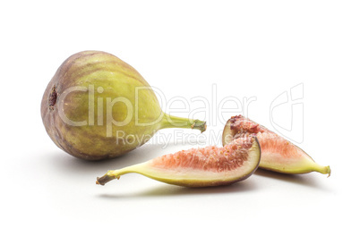 Fresh Fig isolated on white background