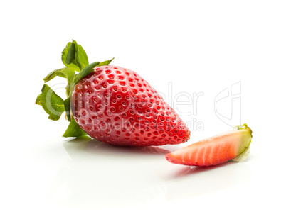 Fresh Strawberry isolated on white