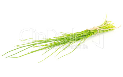 Fresh Raw Chives isolated on white