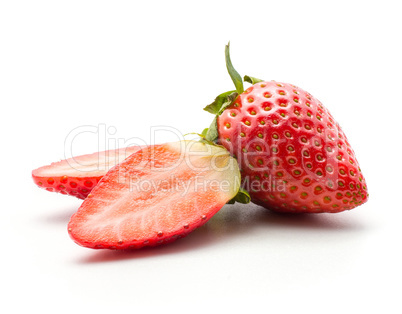 Fresh Strawberry isolated on white