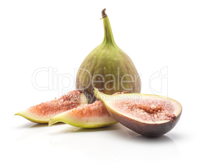 Fresh Fig isolated on white background