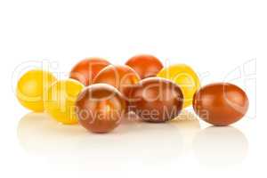 Fresh cherry tomato isolated on white