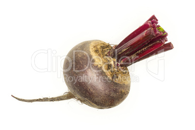 Fresh raw red beetroot isolated on white