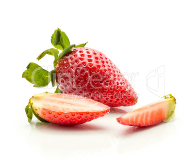 Fresh Strawberry isolated on white