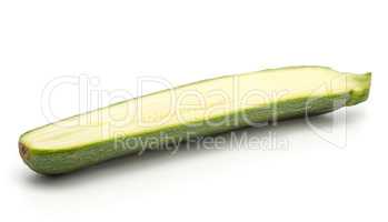 Fresh Zucchini isolated on white