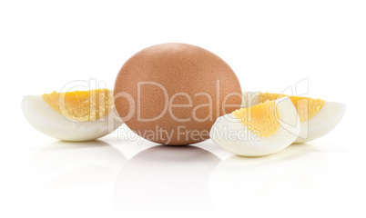 Fresh Chicken Egg isolated on white