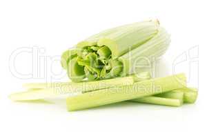 Fresh Celery isolated on white