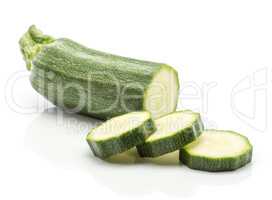 Fresh Zucchini isolated on white