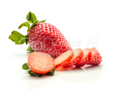 Fresh Strawberry isolated on white