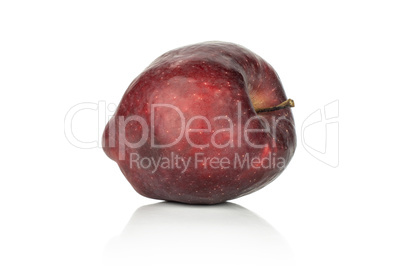 Fresh raw apple red delicious isolated on white