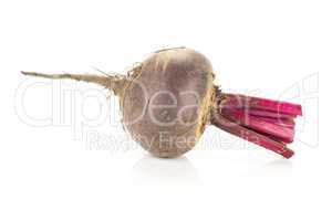 Fresh raw red beetroot isolated on white