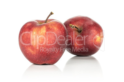 Fresh raw apple red delicious isolated on white