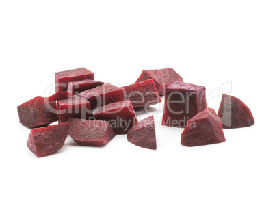 Raw beetroot isolated on white