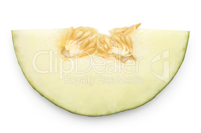 Santa Claus melon isolated on white