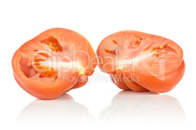 Fresh Raw Beef Tomato isolated on white