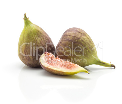 Fresh Fig isolated on white background