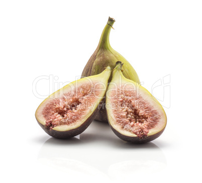 Fresh Fig isolated on white background