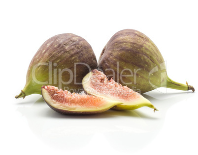 Fresh Fig isolated on white background