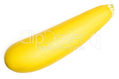 Fresh Raw yellow zucchini isolated on white