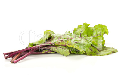 Fresh raw red beetroot isolated on white