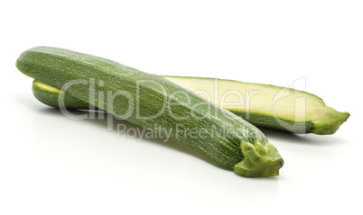 Fresh Zucchini isolated on white