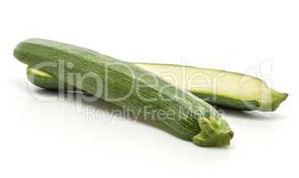 Fresh Zucchini isolated on white