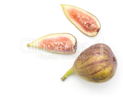 Fresh Fig isolated on white background