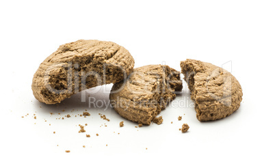 Coco cookie isolated on white