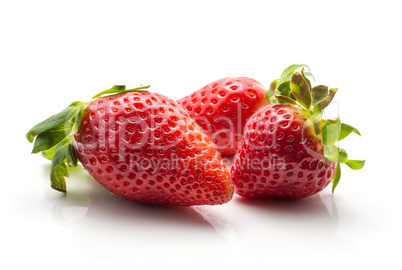 Fresh Strawberry isolated on white