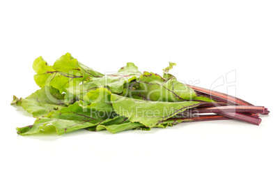 Fresh raw red beetroot isolated on white